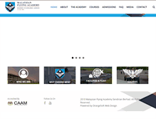 Tablet Screenshot of mfa.edu.my