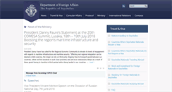 Desktop Screenshot of mfa.gov.sc
