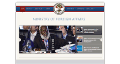 Desktop Screenshot of mfa.gov.bz