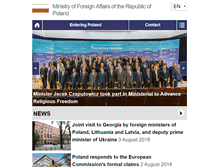 Tablet Screenshot of mfa.gov.pl